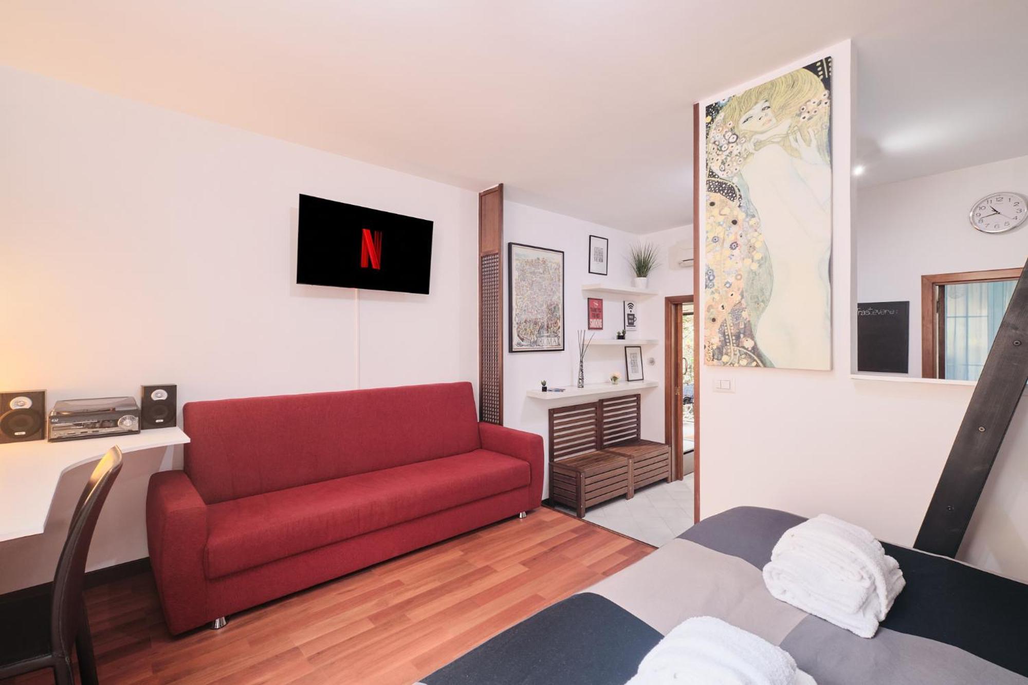 Trastevere- Flat Con Giardino, Ac, Wi-Fi & Netflix Рим Экстерьер фото